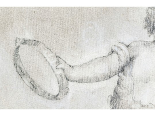 P Giovanni Signed Mixed Media On Paper, Putti
