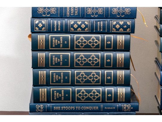 Collection Of 50 Leather Bound Books