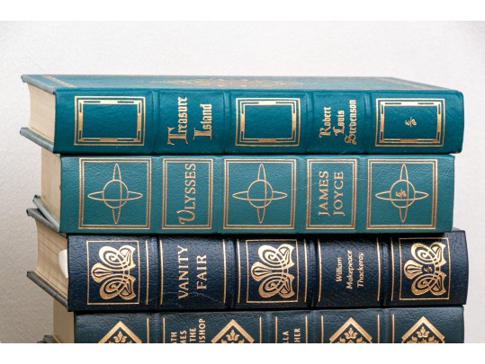 Collection Of 50 Leather Bound Books