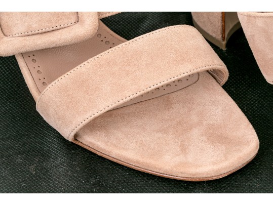 Manolo Blahnik Suede Slides