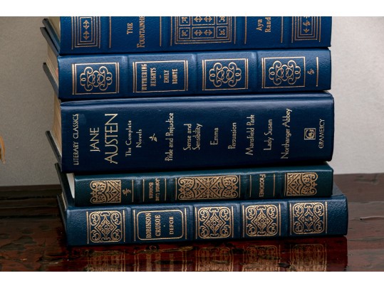 Collection Of 50 Leather Bound Books
