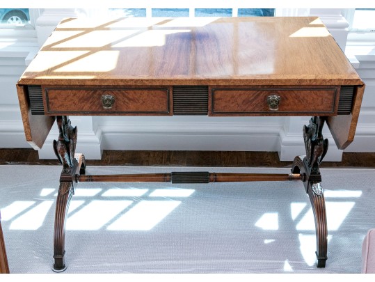 Marvelously Crafted Drop Leaf Library Table