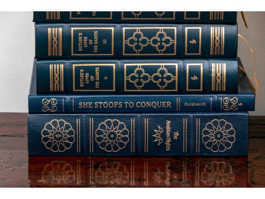 Collection Of 50 Leather Bound Books