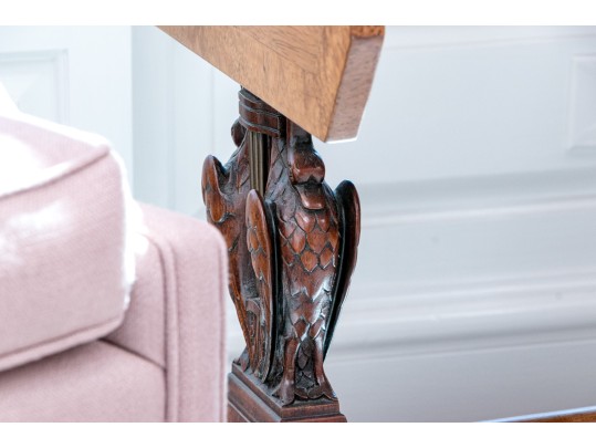 Marvelously Crafted Drop Leaf Library Table