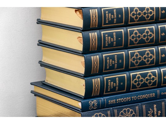 Collection Of 50 Leather Bound Books