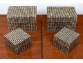 Group Of Decorative Boxes With Mother Of Pearl Inlay