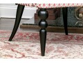 Divine Pair Of Upholstered Armchairs With Brass Tack Nailhead Trim