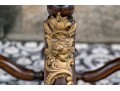 Louis XVI Style Brass Mounted, Upholstered Stool / Ottoman