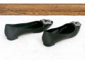 Manolo Blahnik Velvet Kitten Heels With Iconic Crystal Brooch