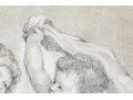 P Giovanni Signed Mixed Media On Paper, Putti