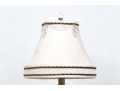 Pair Of Cut Crystal And Brass Table Lamps 
