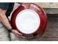 Chinese Sang De Boeuf Glazed Ceramic Jardiniere On Stand