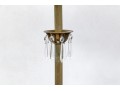 Pair Of Cut Crystal And Brass Table Lamps 