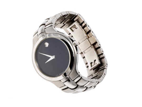 Movado Handsome Stainless Steel Quartz Watch, Retail Approx. $400
