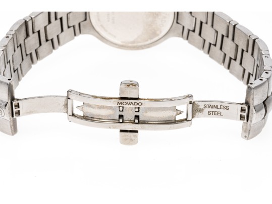 Movado Handsome Stainless Steel Quartz Watch, Retail Approx. $400
