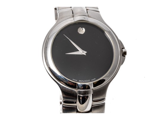 Movado Handsome Stainless Steel Quartz Watch, Retail Approx. $400