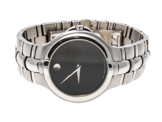 Movado Handsome Stainless Steel Quartz Watch, Retail Approx. $400