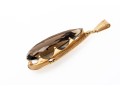 Fantastic Pear Cut Smoky Quartz 14K Pendant