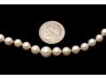 Vintage Graduated Cultured 3mm To 7mm Cultured Pearl Necklace, 14k Clasp