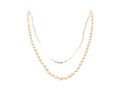 Vintage Graduated Cultured 3mm To 7mm Cultured Pearl Necklace, 14k Clasp