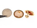 14K Classic Opposing Cameo Earrings