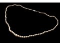 Vintage Graduated Cultured 3mm To 7mm Cultured Pearl Necklace, 14k Clasp