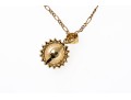 14K Pearl And Diamond Pendant Necklace