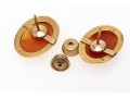 14K Classic Opposing Cameo Earrings
