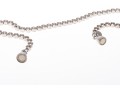 Sterling Silver Lovely Round Brilliant Cut CZ Line Bracelet