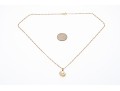 14K Pearl And Diamond Pendant Necklace