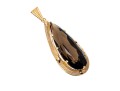 Fantastic Pear Cut Smoky Quartz 14K Pendant