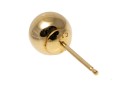 18K Yellow Gold Classic Ball Earrings, With Ribbed Twisted Earrings Jackets
