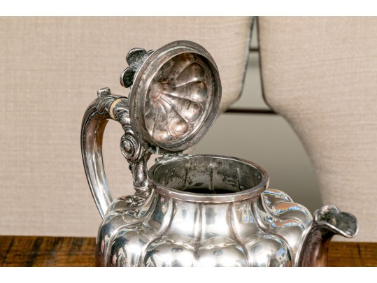 Vintage Three Piece Mexican Sterling Silver Tea Set, 60.72 OZT