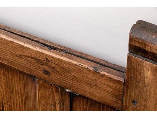 Vintage Spanish Style Bench With Seat Cushion