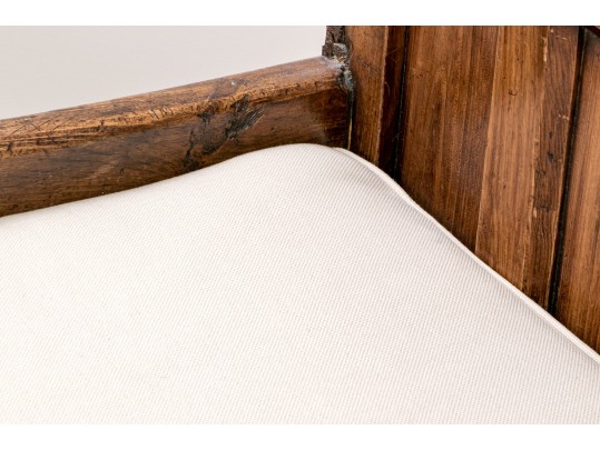 Vintage Spanish Style Bench With Seat Cushion