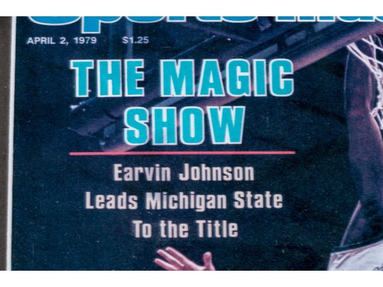 Autographed Magic Johnson Sports Illustrated Cover