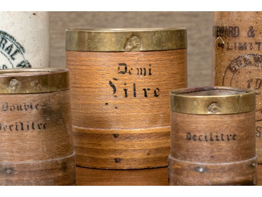 Decorative Semi Antique Collection Of 9 Mixed Media Table Wares