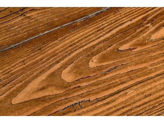 Vintage Oak Single Drawer Console Table