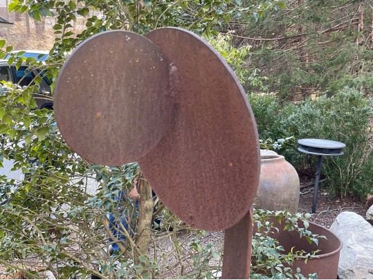 Artisanal Wrought Iron Garden Sculpture