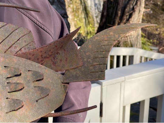 Bill Heise (American, 1942 - 2011) Found Metal Nautical Fish Sculpture
