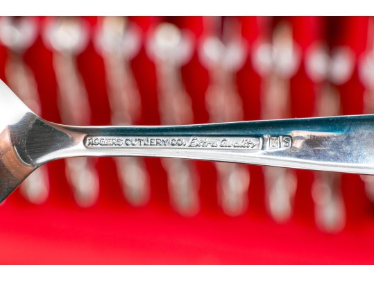 Wm. Rogers MFG. Co. Solid Stainless Steel Flatware Service, With Case