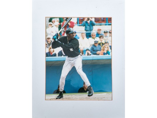 Autographed Michael Jordan Baseball Photograph