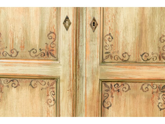 Charming, Provincial Style Corner Cabinet