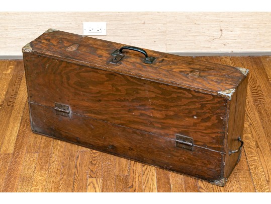 Antique Oak Tool Chest