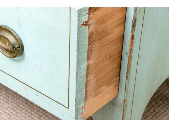 Fabulous Vintage Paint Finished Cedar Blanket Chest 