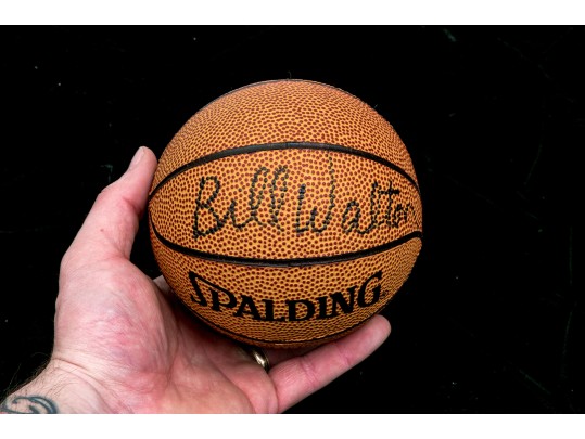 Autographed Spaulding Miniature Basketball Bill Walton