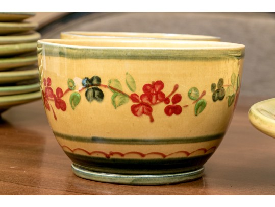 French 25 Piece Terre Provence Ceramic Service