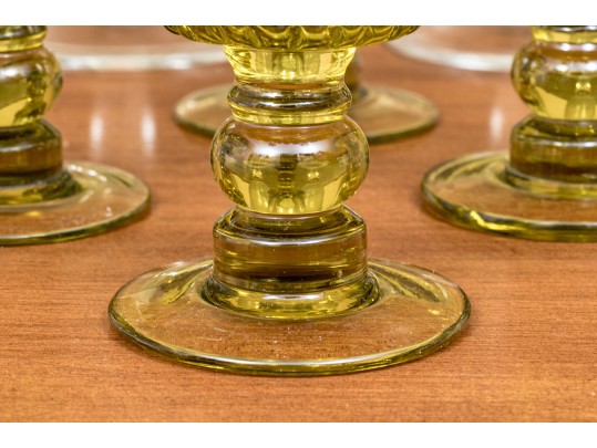 Collection Of 12 Anthropologie Goblets, Including Two Sets Of 6