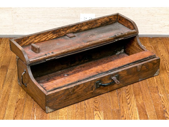 Antique Oak Tool Chest