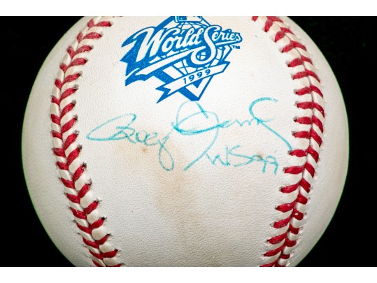 Autographed Roger Clemens, World Series, 1999 Rawling Baseball 